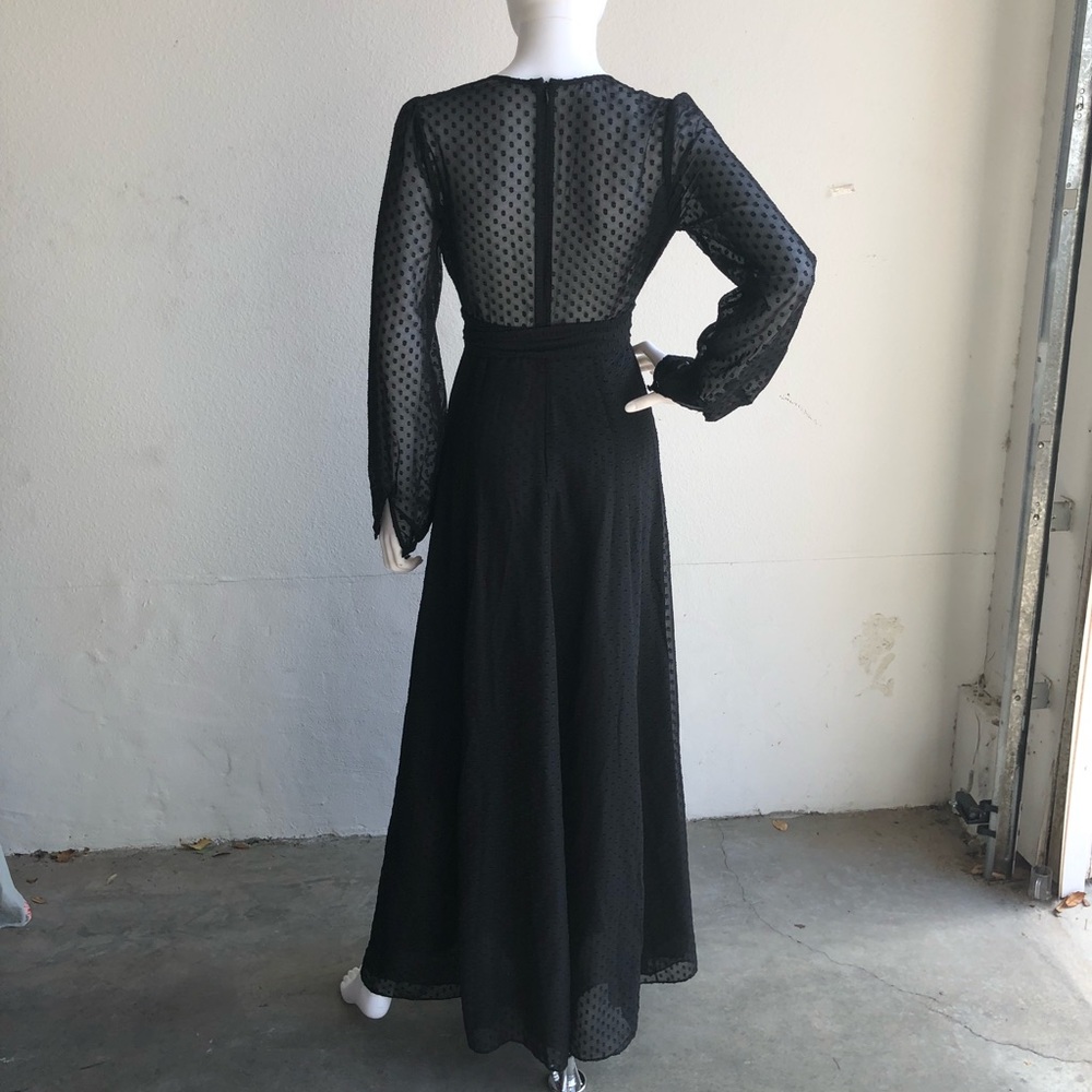 Privacy Please Stockton Maxi Dress Polka Dot Sheer - Picture 8 of 8